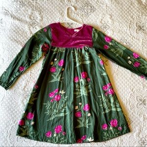 Pink Chicken New York Dress. Long sleeve, velvet rose front, very pretty